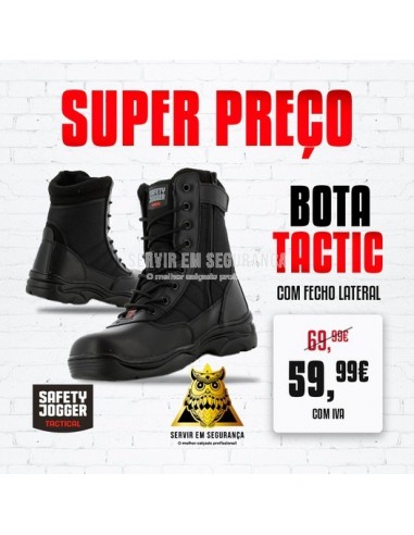 Bota TACTIC com fecho lateral, SAFETY...