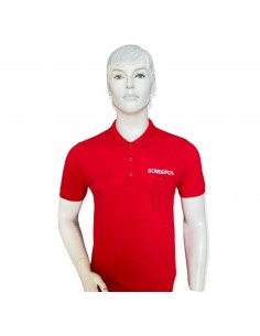 Rotes Kurzarm-Polo-Shirt